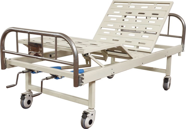 Zanecore hindi kinakalawang na asero maliit na headboard dalawang crank manual bed zq-sy-04